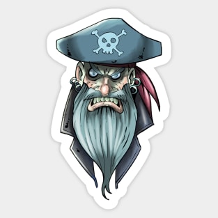 Old Man Pirate Sticker